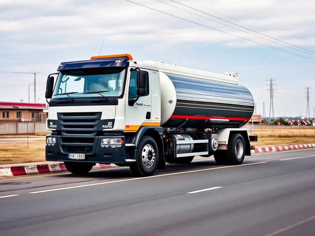 Camion-citerne carburant